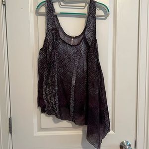 Free People asymmetrical patterned tank.